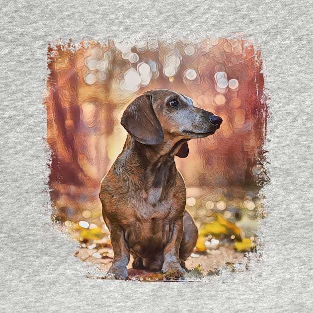 Dachshund In Evening Sunlight by PhotoArts
